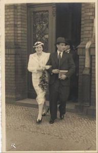 Marie and second husband James Heinmann after their marriage